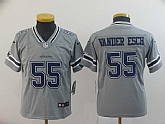 Youth Nike Cowboys 55 Leighton Vander Esch Gray Inverted Legend Limited Jersey,baseball caps,new era cap wholesale,wholesale hats